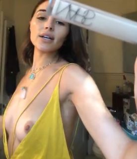Video Olivia Culpo Nude, Nipslip - Instagram Live
