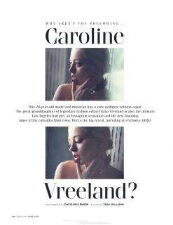Caroline Vreeland in Gq [1354x1754] [200.21 kb]