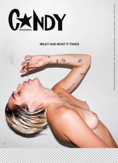 Miley Cyrus en Candy Desnuda [695x958] [199 kb]