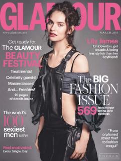 Lily James na Glamour [740x981] [158.6 kb]