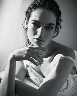Lily James in Glamour [740x916] [159.25 kb]