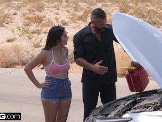 Video Valentina Nappi Goes Skinny Dipping Her Roadside Mechanic